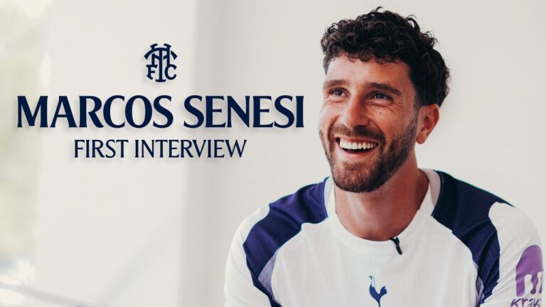 Marcos Senesis first interview as a Tottenham Hotspur player