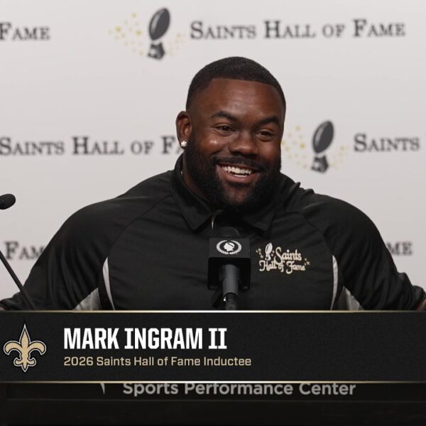 Mark Ingram speaks on induction 2026 Saints Hall of Fame Announcement