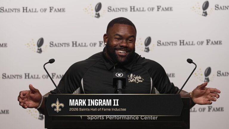 Mark Ingram speaks on induction 2026 Saints Hall of Fame Announcement