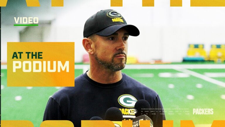 Matt LaFleur on Josh Whyle: ‘He’s shown a lot of good things’