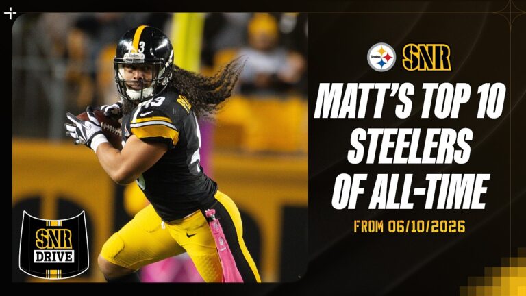 Matt Williamson’s Top 10 Steelers of All-Time SNR Drive Pittsburgh Steelers