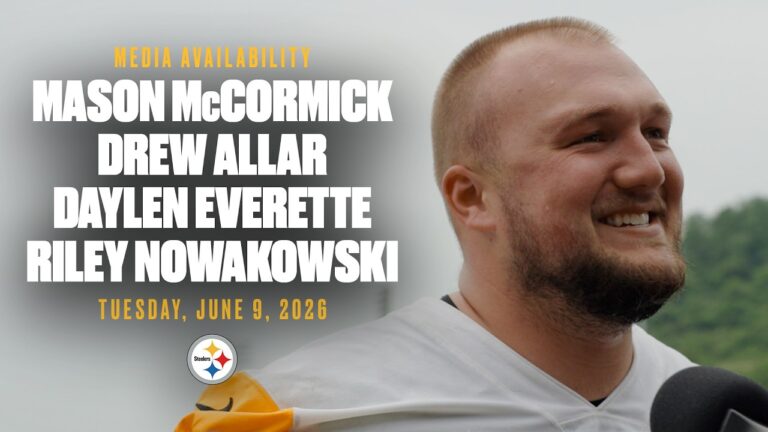 McCormick, Allar, Everette, Nowakowski Media Availability (June 9) Pittsburgh Steelers