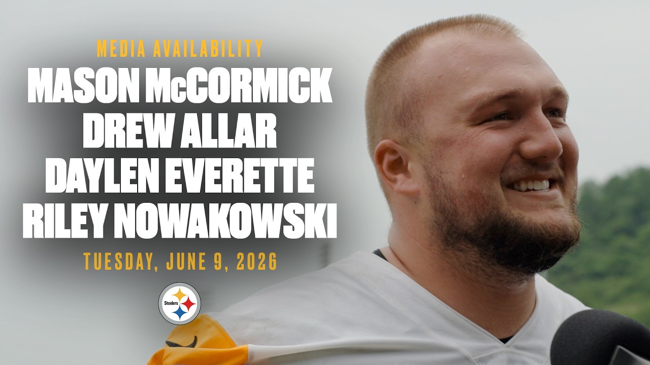 McCormick, Allar, Everette, Nowakowski Media Availability (June 9) Pittsburgh Steelers
