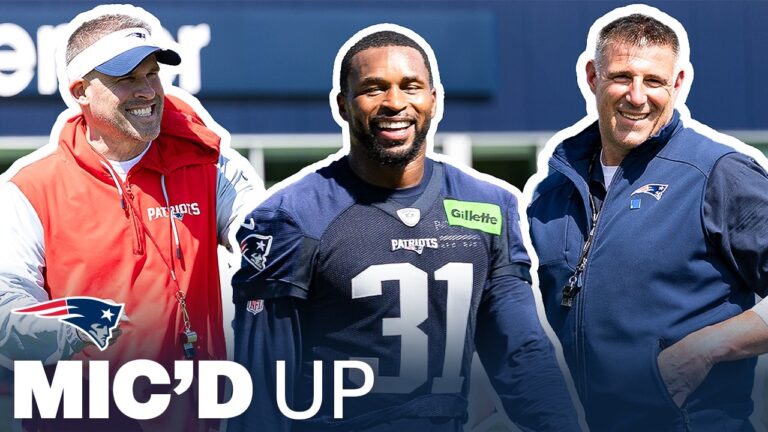 MIC’D UP: Mike Vrabel, Josh McDaniels & Kevin Byard III During 2026 Patriots Minicamp