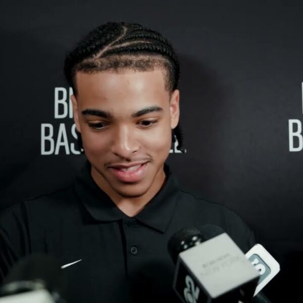 Nets Rookies Mikel Brown Jr., Joshua Jefferson & Tyler Bilodeau GM Sean Marks Media Availability