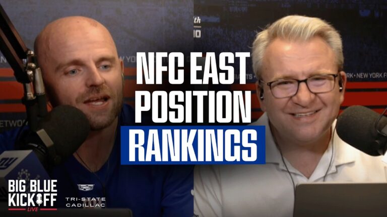 NFC East Position Rankings Part 1 Big Blue Kickoff Live New York Giants