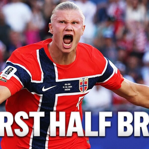 Norway’s Erling Haaland Bags Brace in First Half of His FIFA World Cup Debut