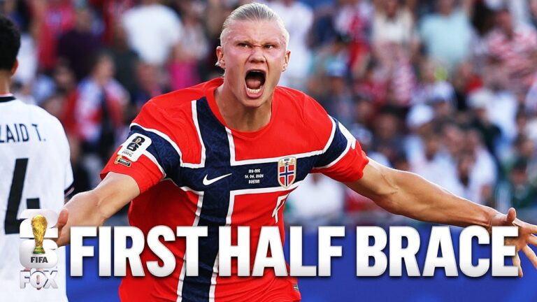 Norway’s Erling Haaland Bags Brace in First Half of His FIFA World Cup Debut