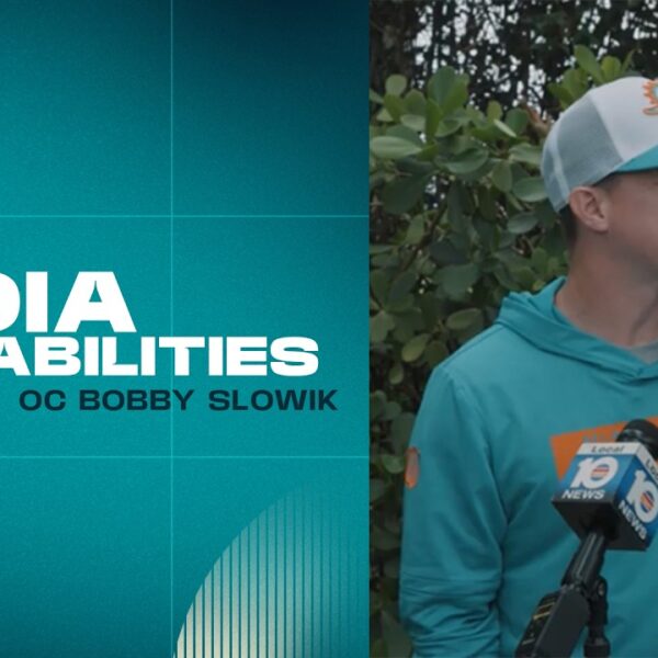 OC Bobby Slowik meets with the media Miami Dolphins
