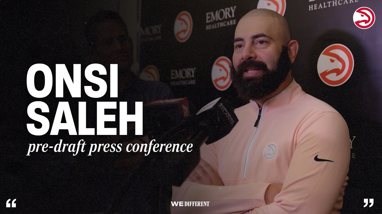 Onsi Saleh Press Conference Ahead of 2026 NBA Draft Atlanta Hawks