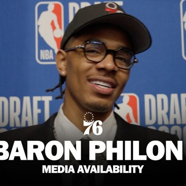 Philadelphia 76ers Draft Night Media Availability Labaron Philon Jr. 06.23.26