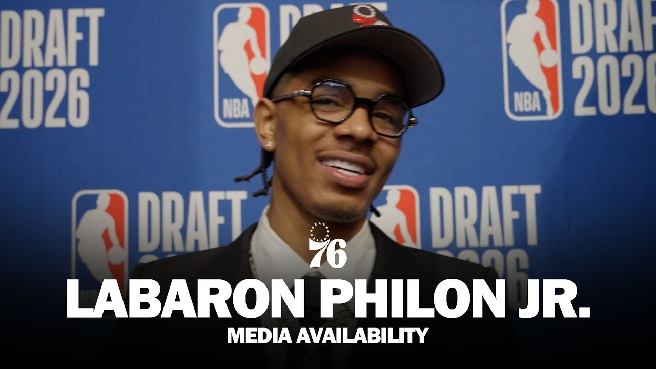 Philadelphia 76ers Draft Night Media Availability Labaron Philon Jr. 06.23.26