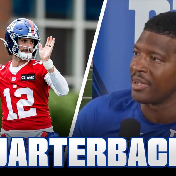 Quarterbacks Jameis Winston & Brandon Allen Giants Huddle New York Giants