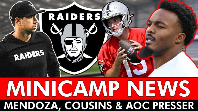 Raiders News From Minicamp Practice Today Fernando Mendoza, Kirk Cousins & AOC Presser Reaction