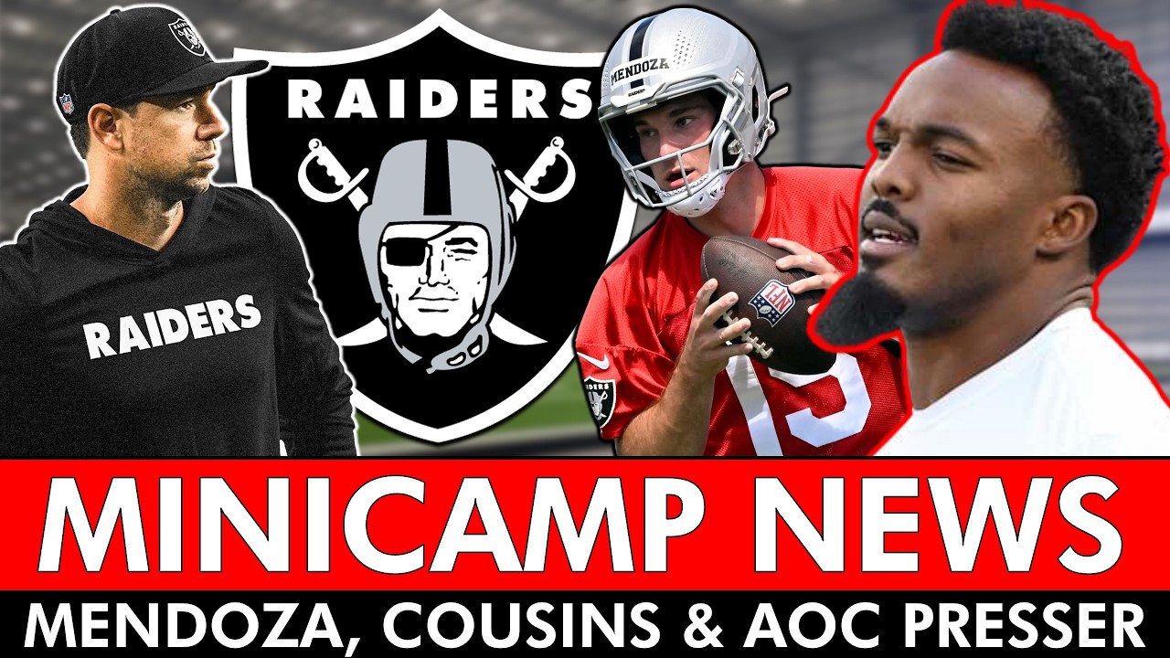 Raiders News From Minicamp Practice Today Fernando Mendoza, Kirk Cousins & AOC Presser Reaction
