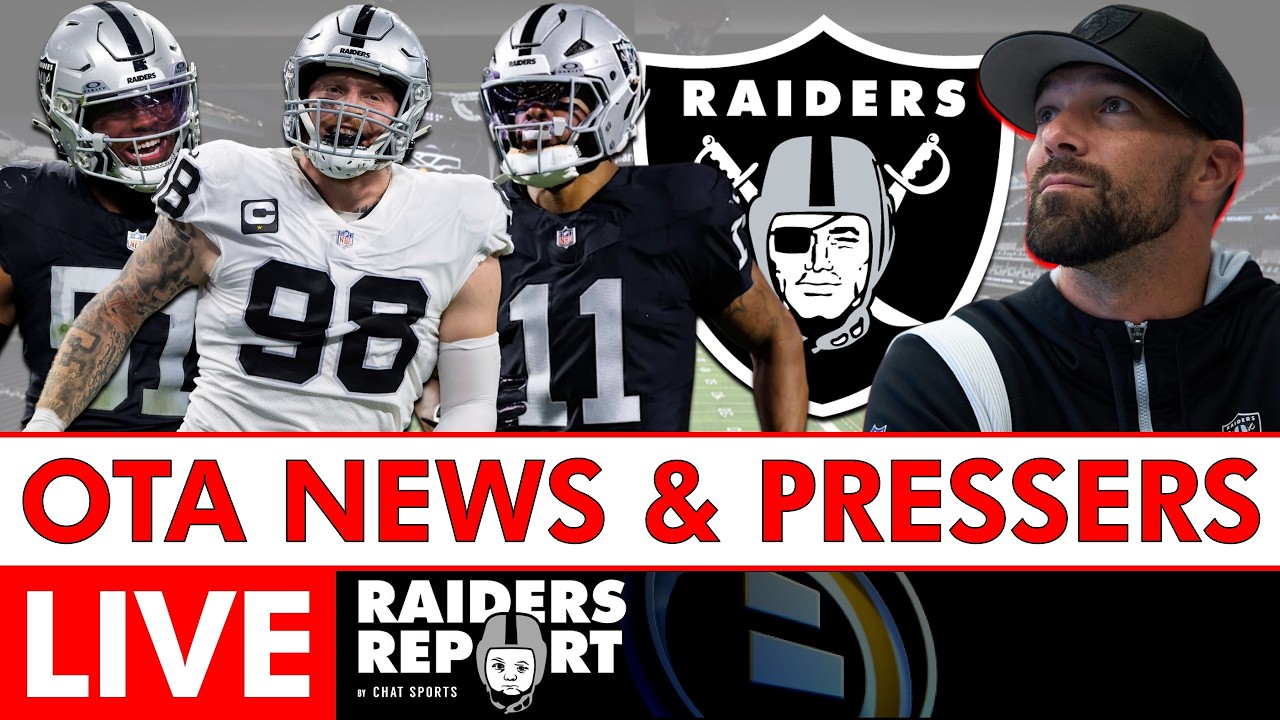 Raiders OTA Practice News LIVE Presser Ft. Rob Leonard, Maxx Crosby, Jeremy Chinn & Malcolm Koonce