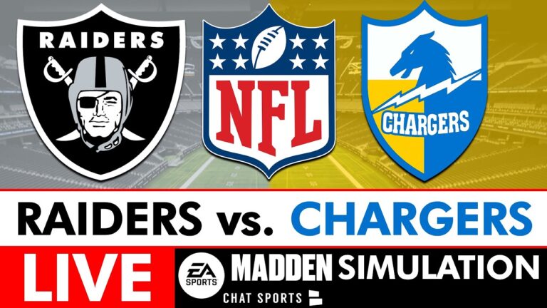 Raiders vs. Chargers LIVE NFL Madden Simulation Week 14 Raiders Report Season