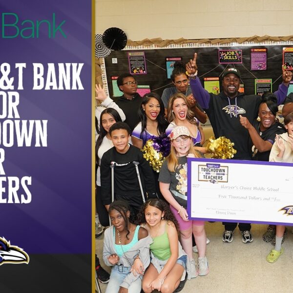 Ravens Honor Touchdown for Teachers Recipient Ebony Dixon Baltimore Ravens