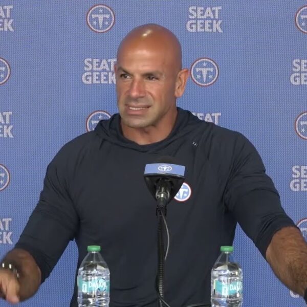 Robert Saleh on Cam Ward: Were in Really Good Hands Titans Press Conference