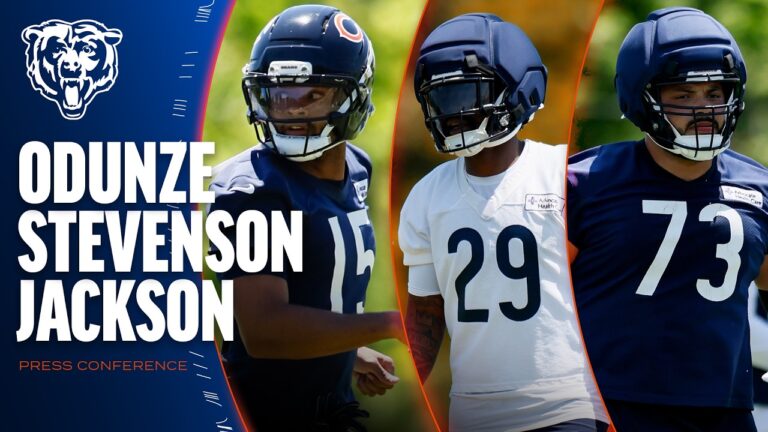 Rome Odunze, Tyrique Stevenson, Jonah Jackson discuss approach during OTAs Press Conference