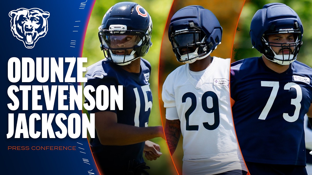 Rome Odunze, Tyrique Stevenson, Jonah Jackson discuss approach during OTAs Press Conference