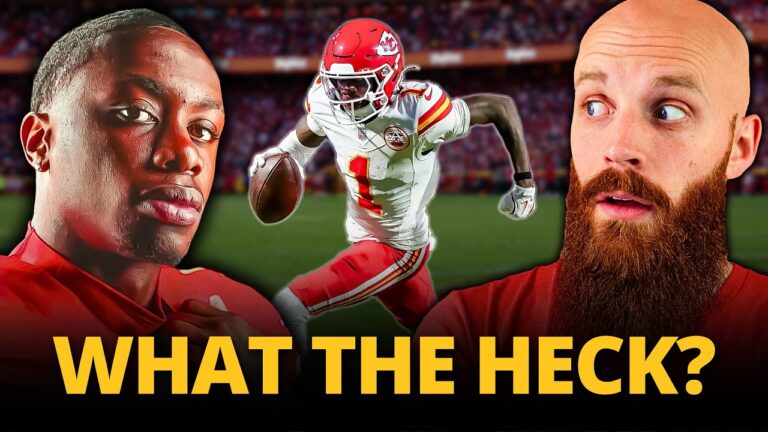 Something odd is going on with Chiefs WR Xavier Worthy..