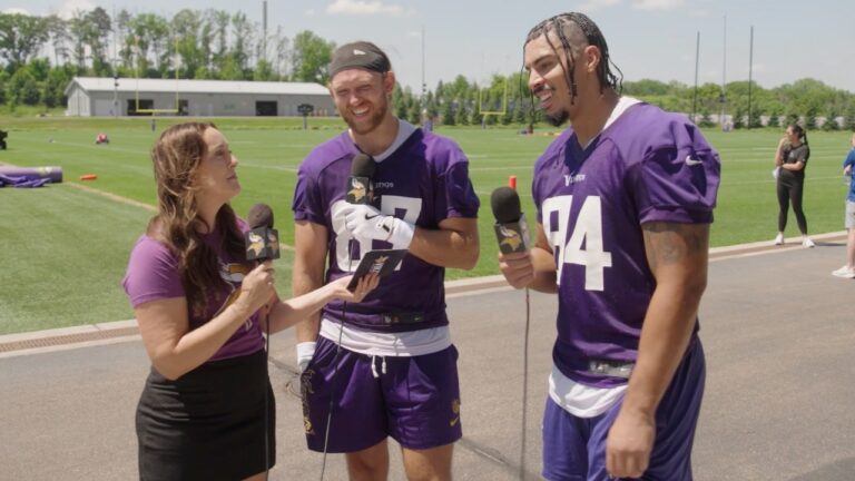 T.J. Hockenson & Josh Oliver Talk Playing Together, Goals for Offseason, Working with Coaching Staff