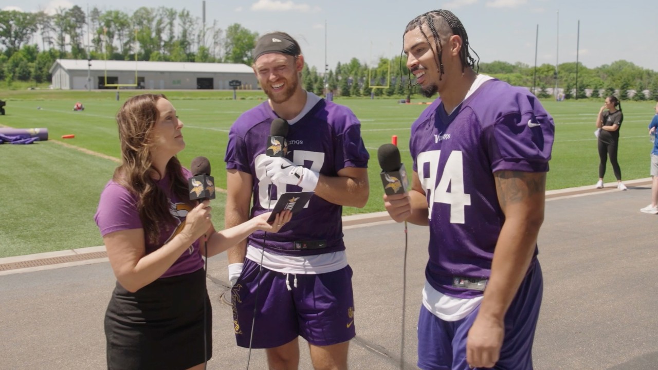 T.J. Hockenson & Josh Oliver Talk Playing Together, Goals for Offseason, Working with Coaching Staff