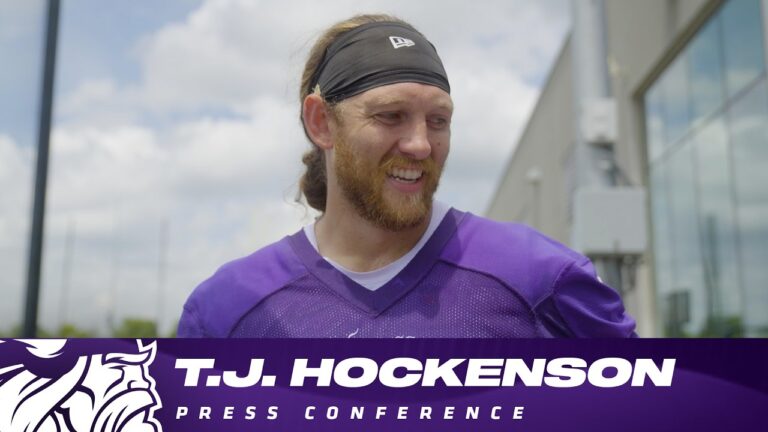 T.J. Hockenson on Why He Loves Playing For Vikings, Practicing With Kyler Murray & J.J. McCarthy