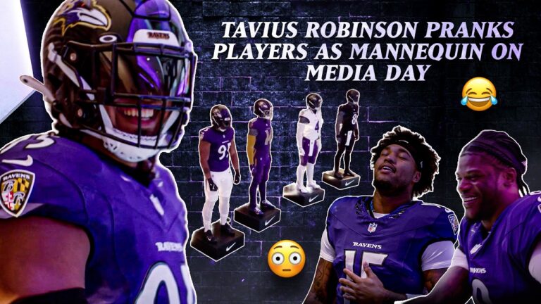 Tavius Robinson Pranks Lamar Jackson, Kyle Hamilton and More Baltimore Ravens