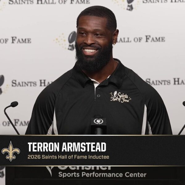 Terron Armstead speaks on induction 2026 Saints Hall of Fame Announcement