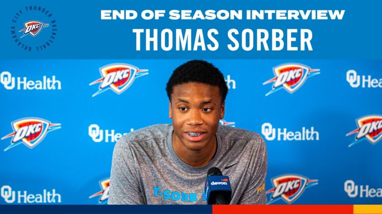 Thomas Sorber 2025-26 End-of-Season Interviews OKC Thunder