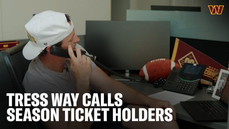Tress Way Prank Calling Season Ticket Holders Washington Commanders NFL