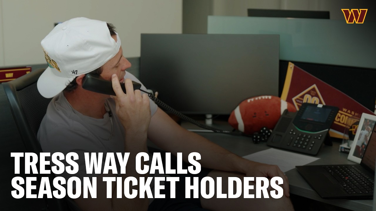 Tress Way Prank Calling Season Ticket Holders Washington Commanders NFL
