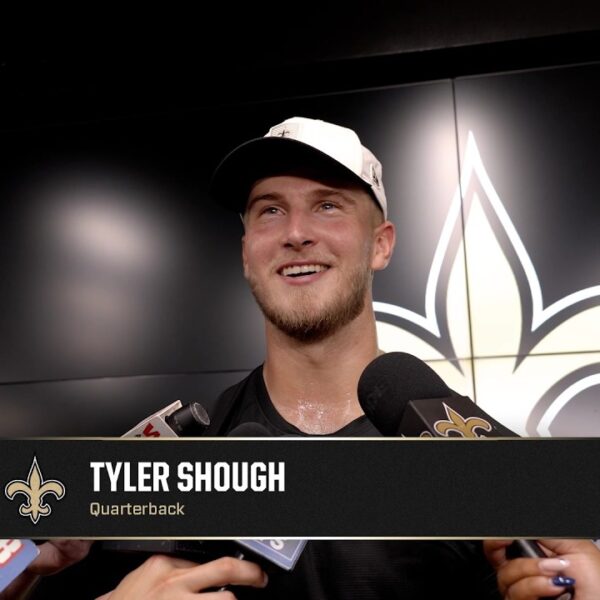 Tyler Shough on Erik McCoy, offseason workouts Saints Minicamp 2026