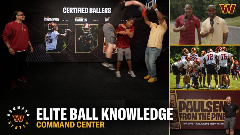 We KNOW Ball OTA LIVE Looks & Smoot Says Command Center Washington Commanders NFL