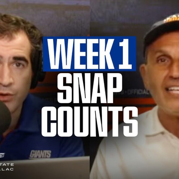 Week One Snap Counts Big Blue Kickoff Live New York Giants