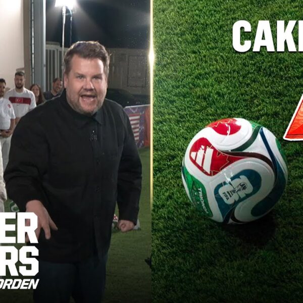 Which Soccer Balls Are Real Or Cake? James Corden & Rio Ferdinand Find Out The Hard Way…