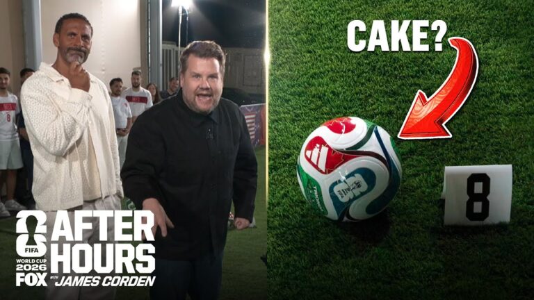 Which Soccer Balls Are Real Or Cake? James Corden & Rio Ferdinand Find Out The Hard Way…