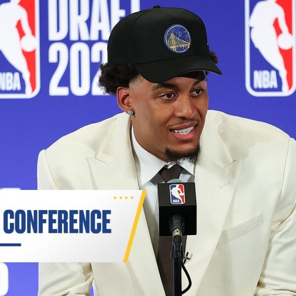 Yaxel Lendeborg Reacts to Being Selected by Golden State Warriors