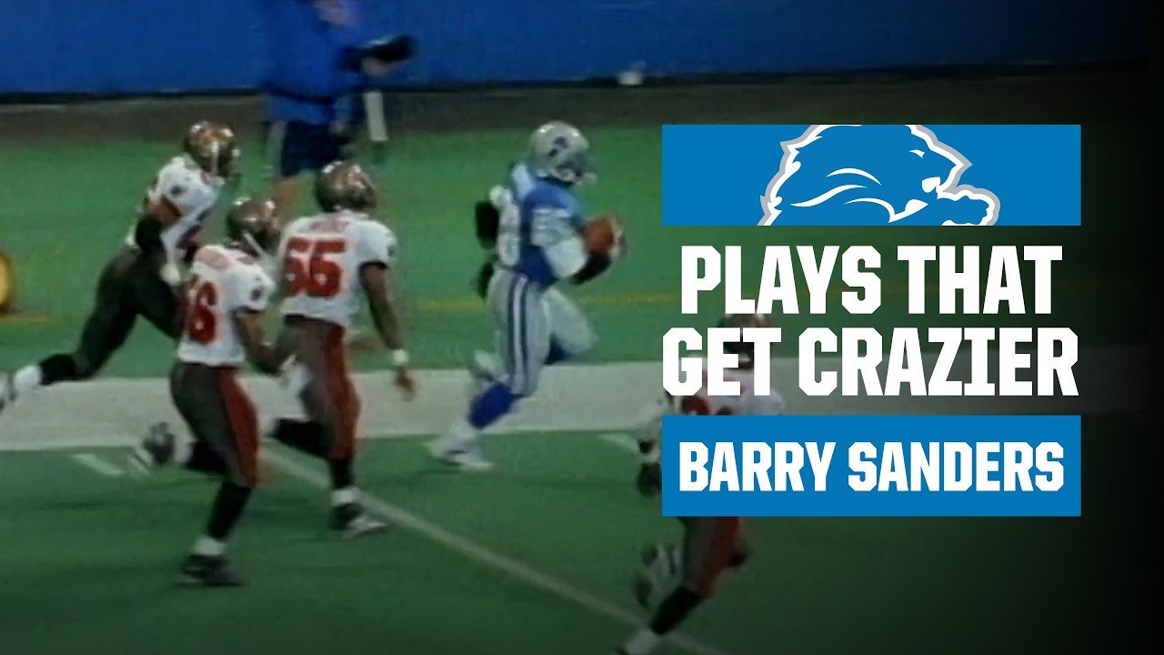 10 minutes of Barry Sanders plays that get CRAZIER Detroit Lions