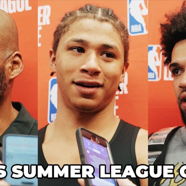 2026 Vegas Summer League Game 1: Spurs Coach Corliss Williamson, Carter Bryant, Ja’Kobi Gillespie