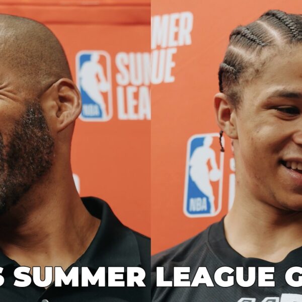 2026 Vegas Summer League Game 2 Media Availability: Spurs Coach Corliss Williamson, Carter Bryant
