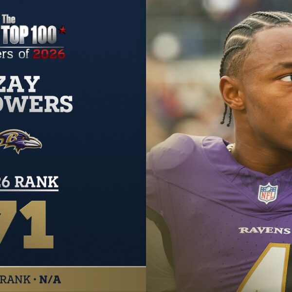 71: Zay Flowers (WR, Ravens) Top 100 Players of 2026
