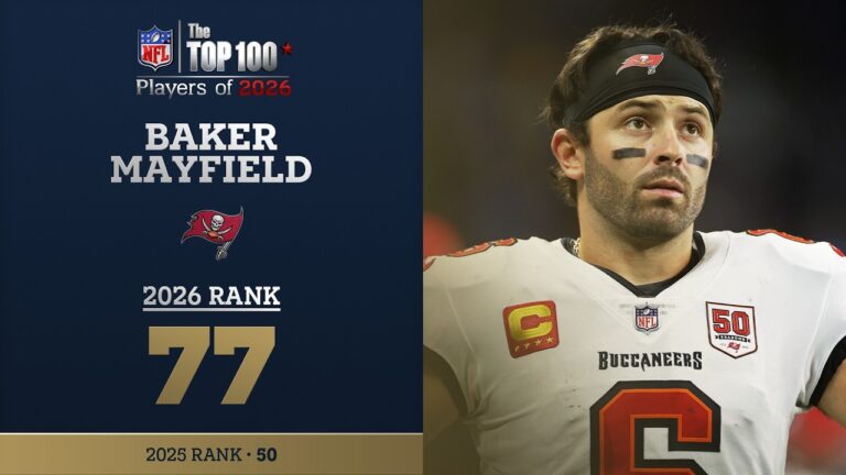 77: Baker Mayfield (QB Buccaneers) Top 100 Players of 2026