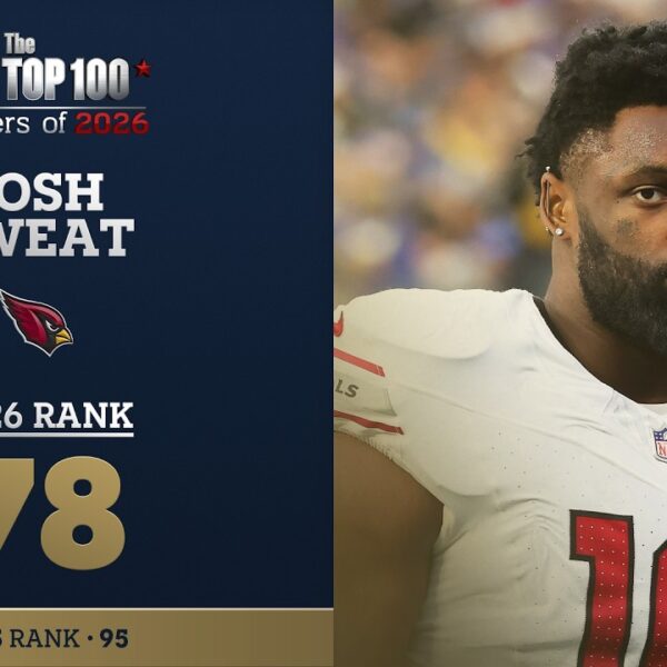 78: Josh Sweat (LB, Cardinals) Top 100 Players of 2026