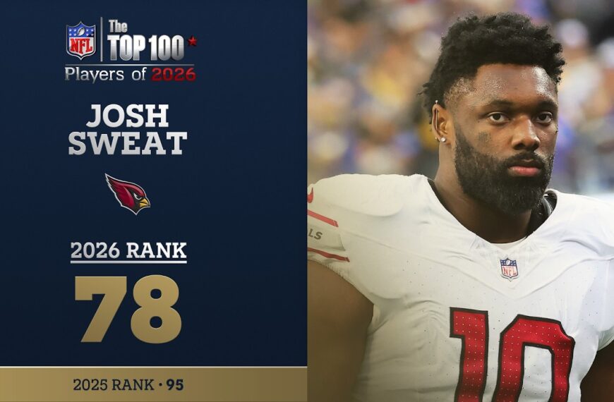 78: Josh Sweat (LB, Cardinals) Top 100 Players of 2026