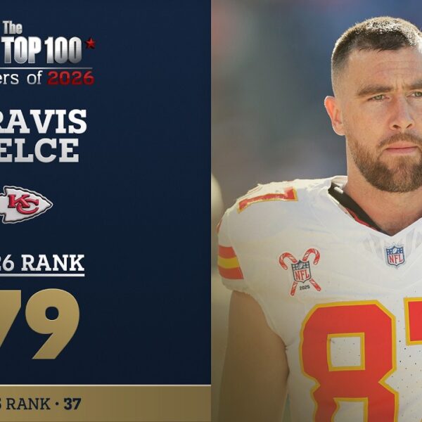 79: Travis Kelce (TE, Chiefs) Top 100 Players of 2026