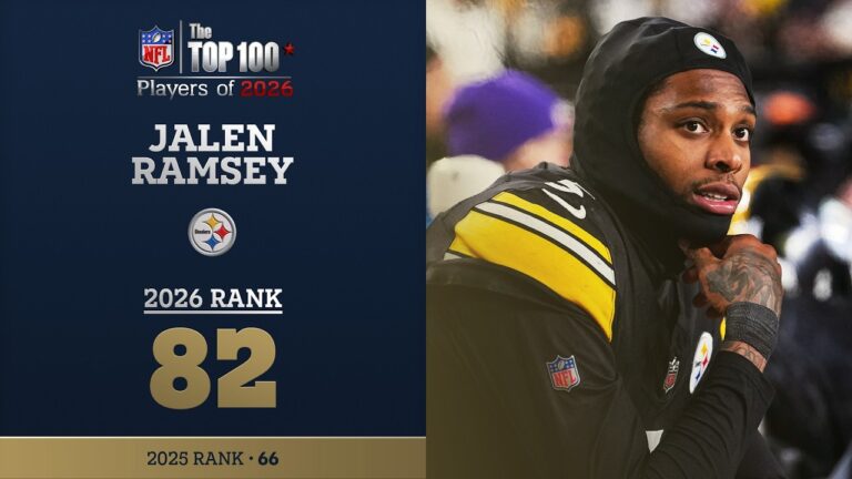 82: Jalen Ramsey (DB, Steelers) Top 100 Players of 2026