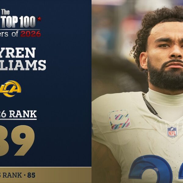 89: Kyren Williams (RB, Rams) Top 100 Players of 2026